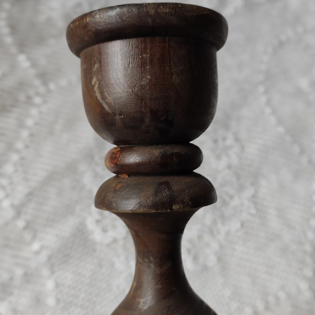 Bougeoir en bois