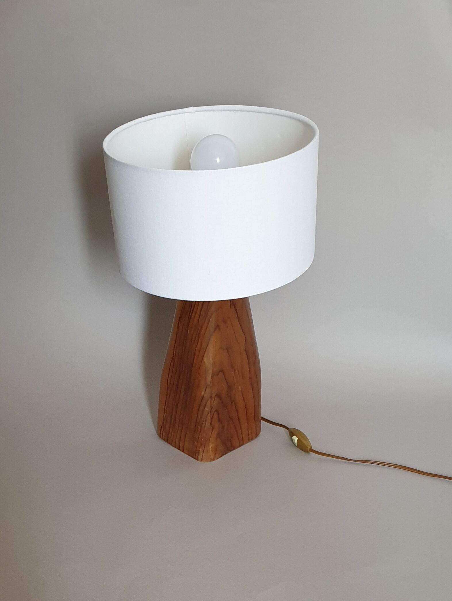 Vintage brutalist table lamp