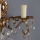 Antique wall sconces in Rococo style, bronze, Italy, 20th century.