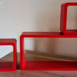 Etagères Vintage • Éléments modulables • Bois Laqué • 1980