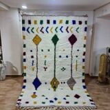 Tapis Berbère 250x150 cm - Explosion de Couleurs et Motifs Géométriques