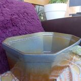 Oven glazed ceramic dish or terrine