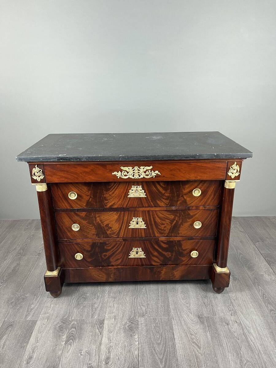 Commode Empire en acajou, XIXe siècle