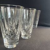 8 grands verres cristal taillé