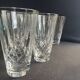8 large cut crystal glasses
