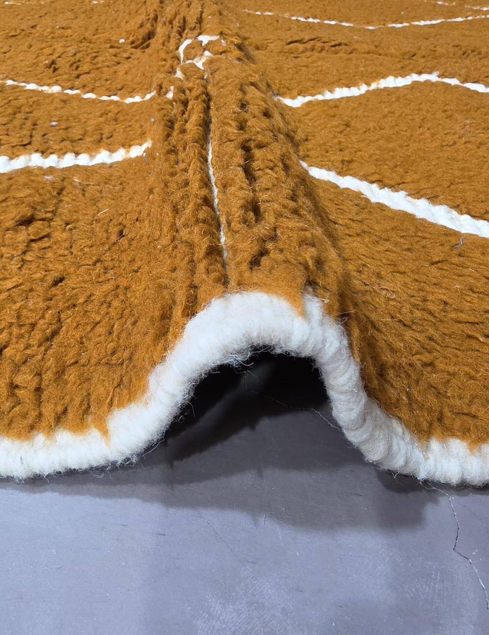 Mustard Yellow Rug - 156 x 125 cm