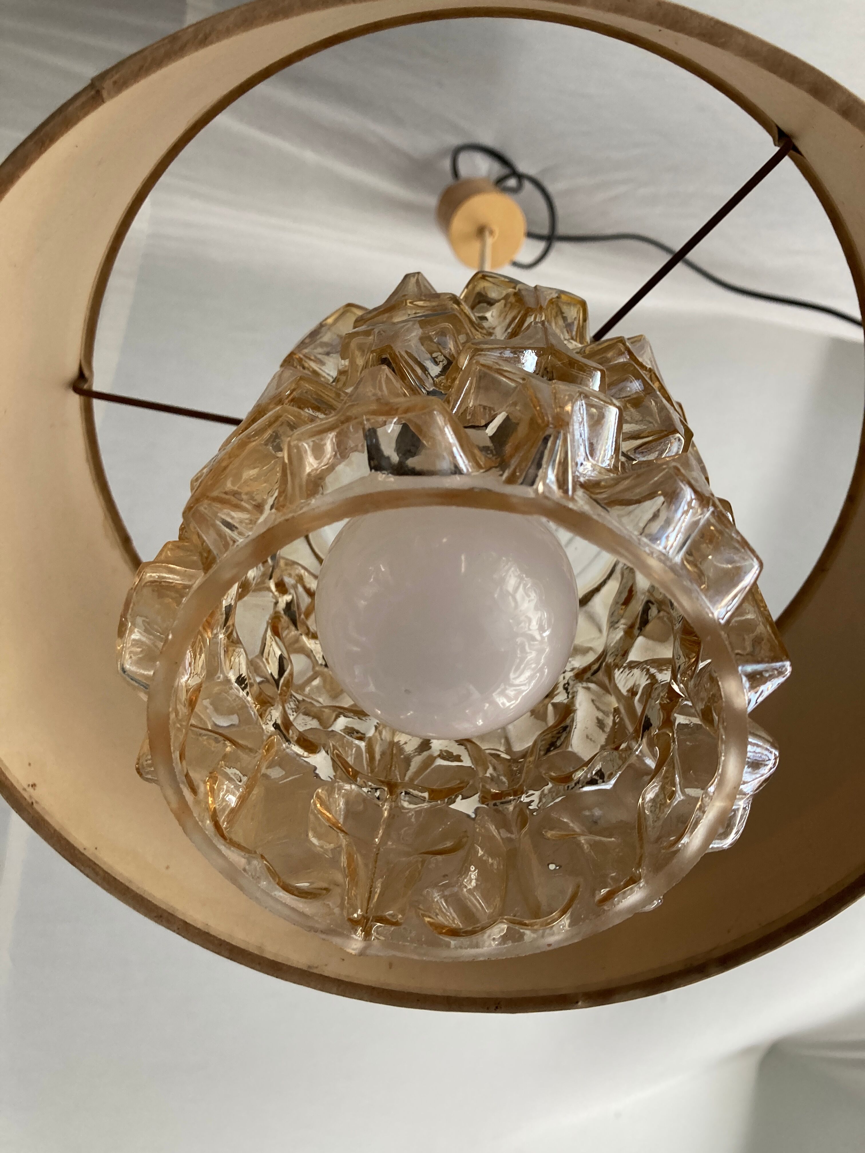 Pendant lamp, art deco chandelier