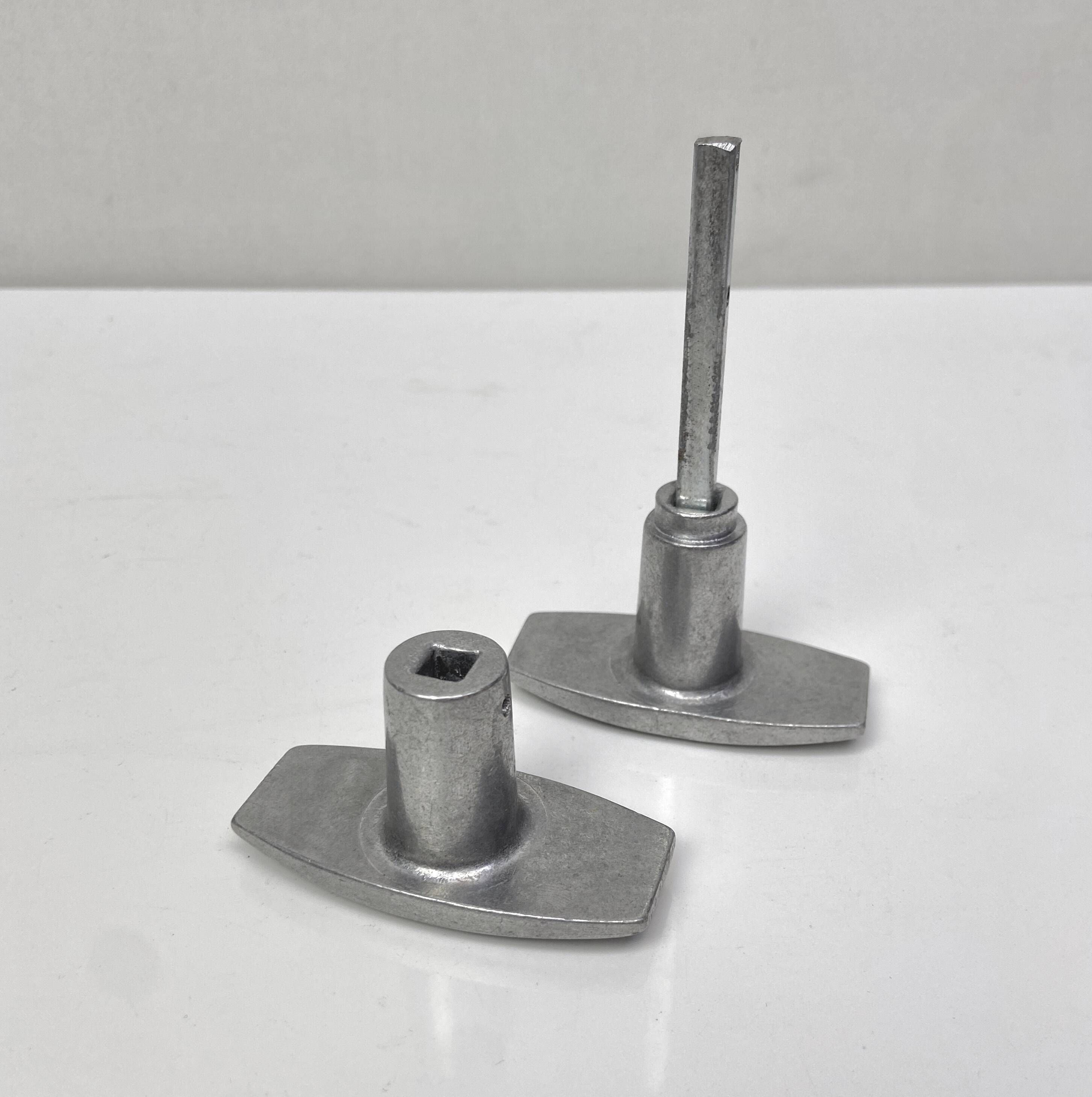 Set of aluminum handles - 15 pair of aluminum handles - industrial design - renovation