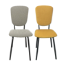 Paire de chaises retapissées