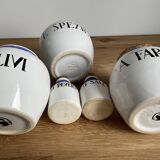 Biot earthenware lot of five pieces Corsican edition, very rare.