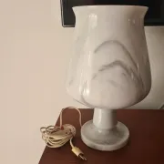 1960s marble table lamp