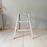 Vintage workshop metal stepladder