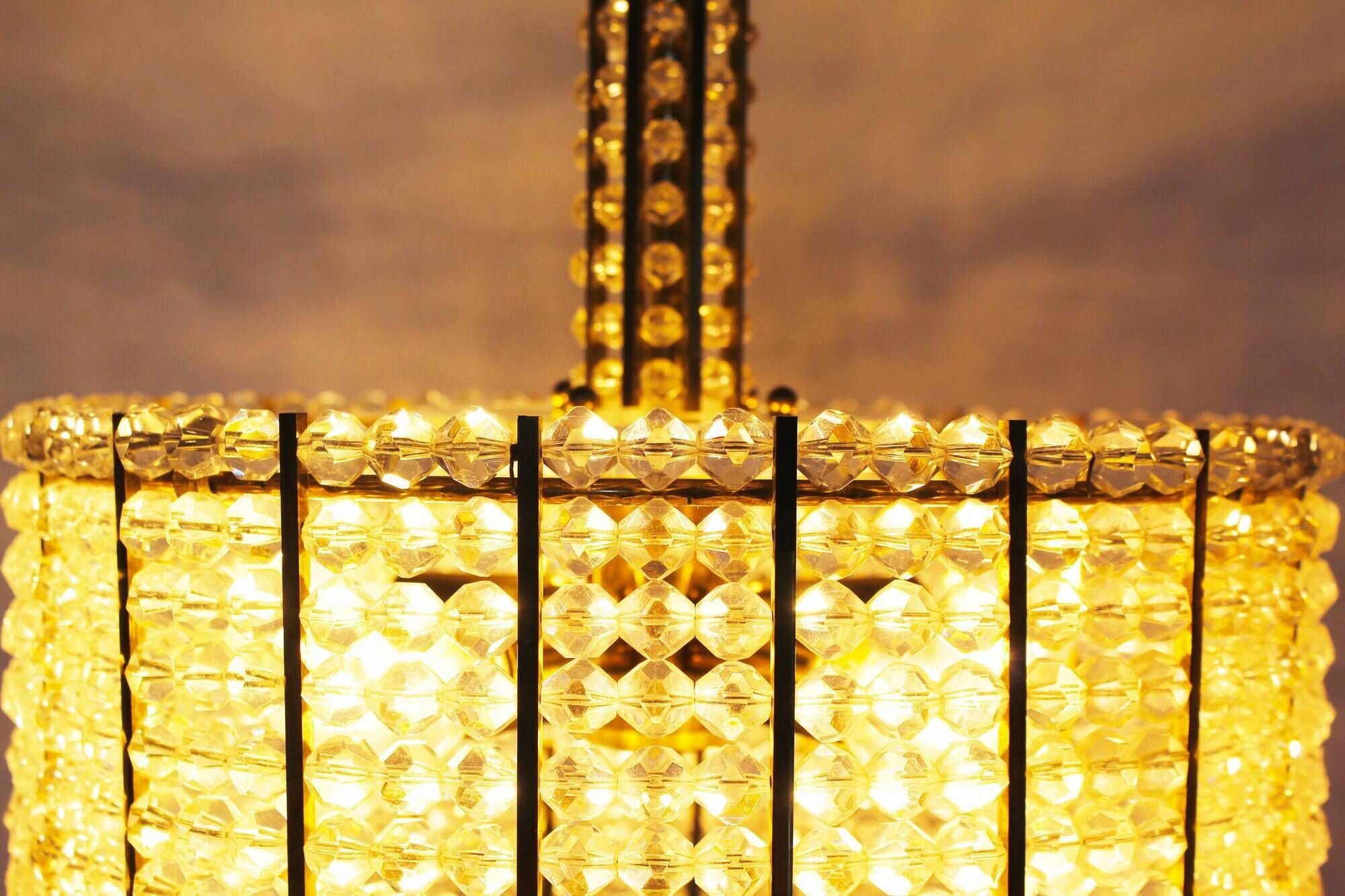 Vintage chandelier by Emil Stejnar for Rupert Nikoll - Austria 1960's