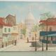 Acrylic painting "View of the Sacré Coeur" from the Place du Tertre