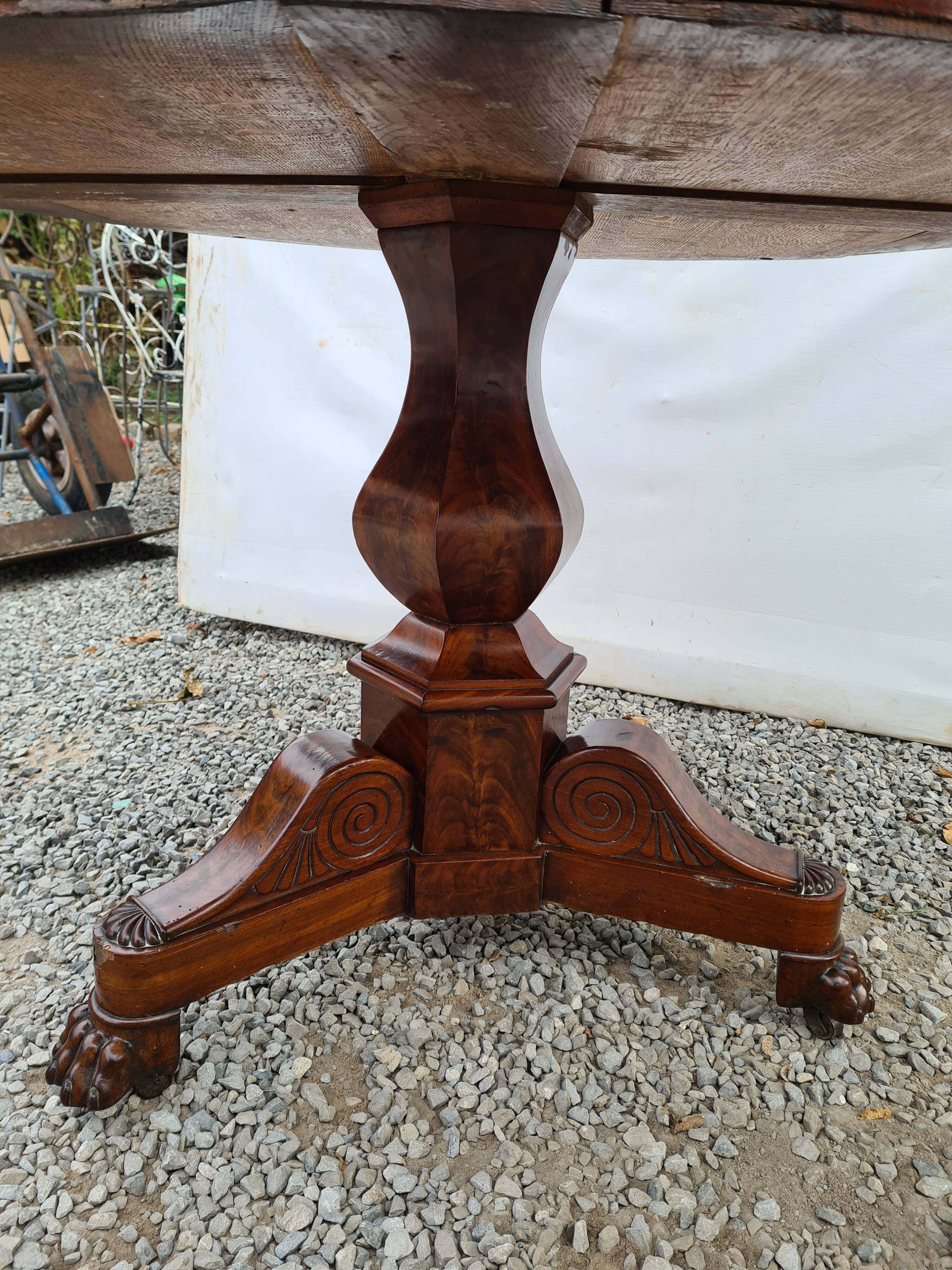 Mahogany empire table