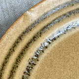 Six assiettes à dessert en grès avec spirale Sarreguemines