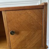 Vintage bedside table, 60s Scandinavian style compass feet