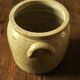 Grey glazed stoneware pot two handles 5 L