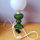 Ceramic and opaline lamp, 1970.