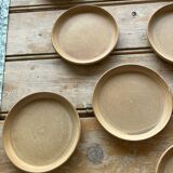 Series of 8 stoneware plates