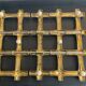 Vintage 60s extendable underpants in gold metal