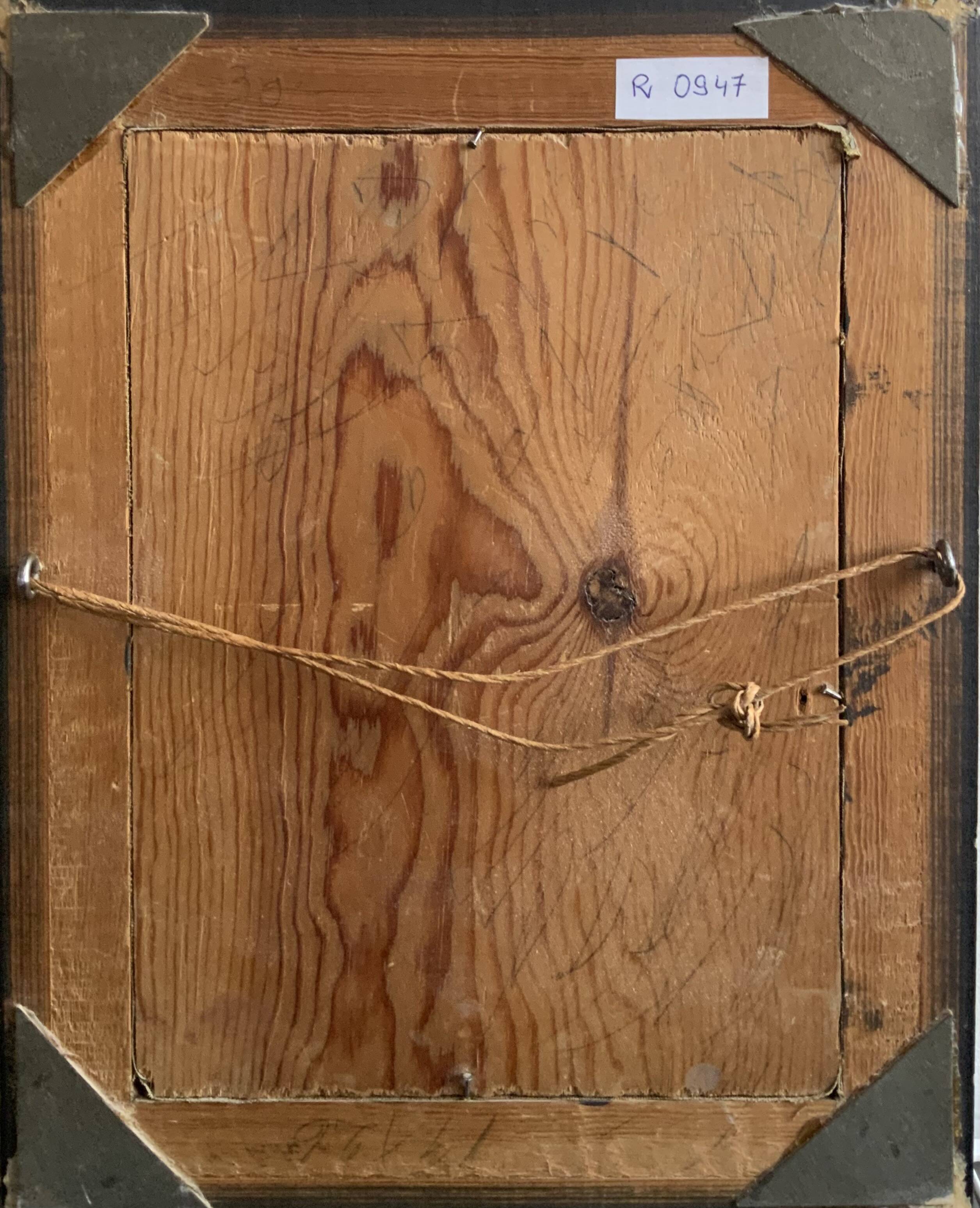 Antique oil painting still life with flowers 1936, signed