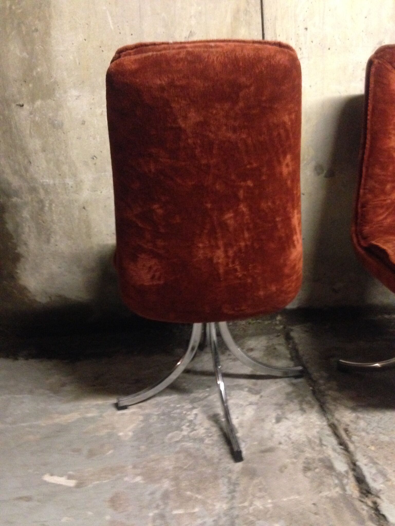 Set of 4 chairs Gastone Rinaldi 1970 for Rima