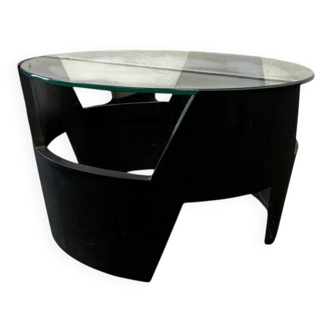 Vintage space age round coffee table / coffee table