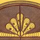 Tête de lit en rotin et cannage Emmanuelle peacock 1960