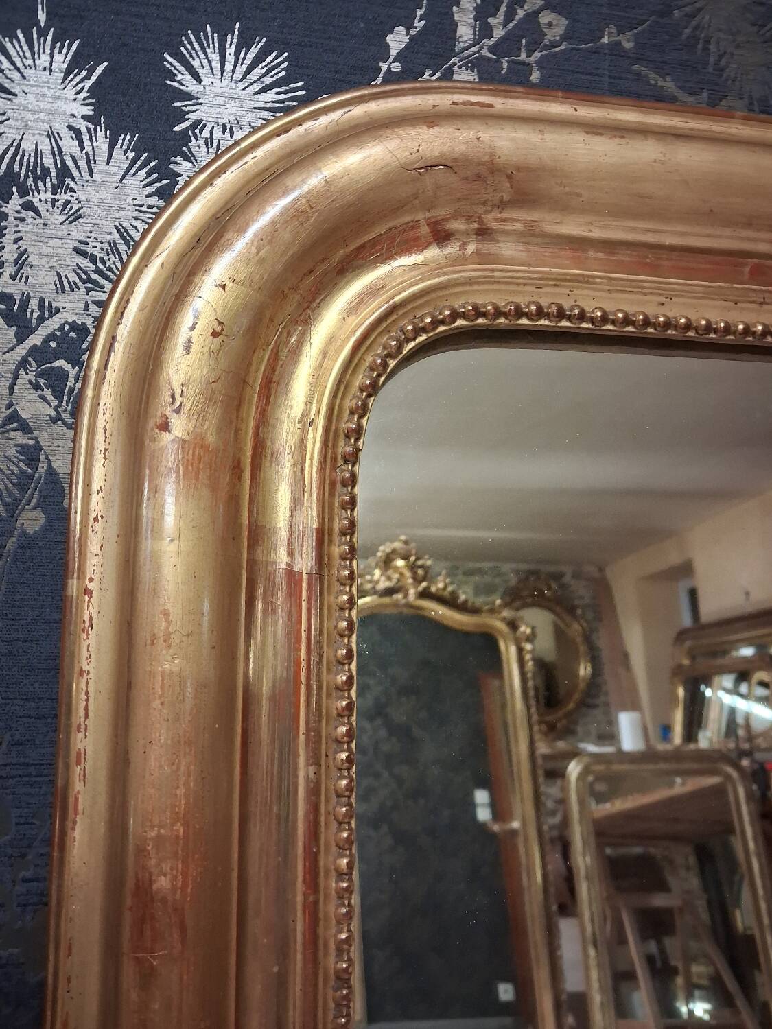 Louis Philippe period mirror, 119 x 70 cm