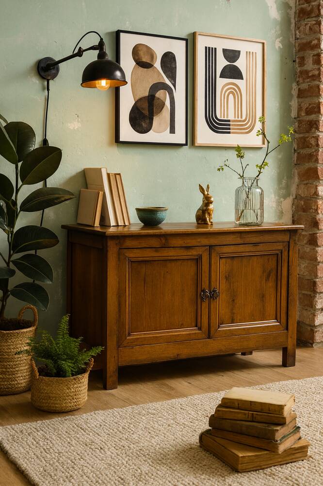 Buffet made of solid oak from the 1930s/40s.