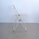 Chaise en treillis métallique Talin Spa années 80