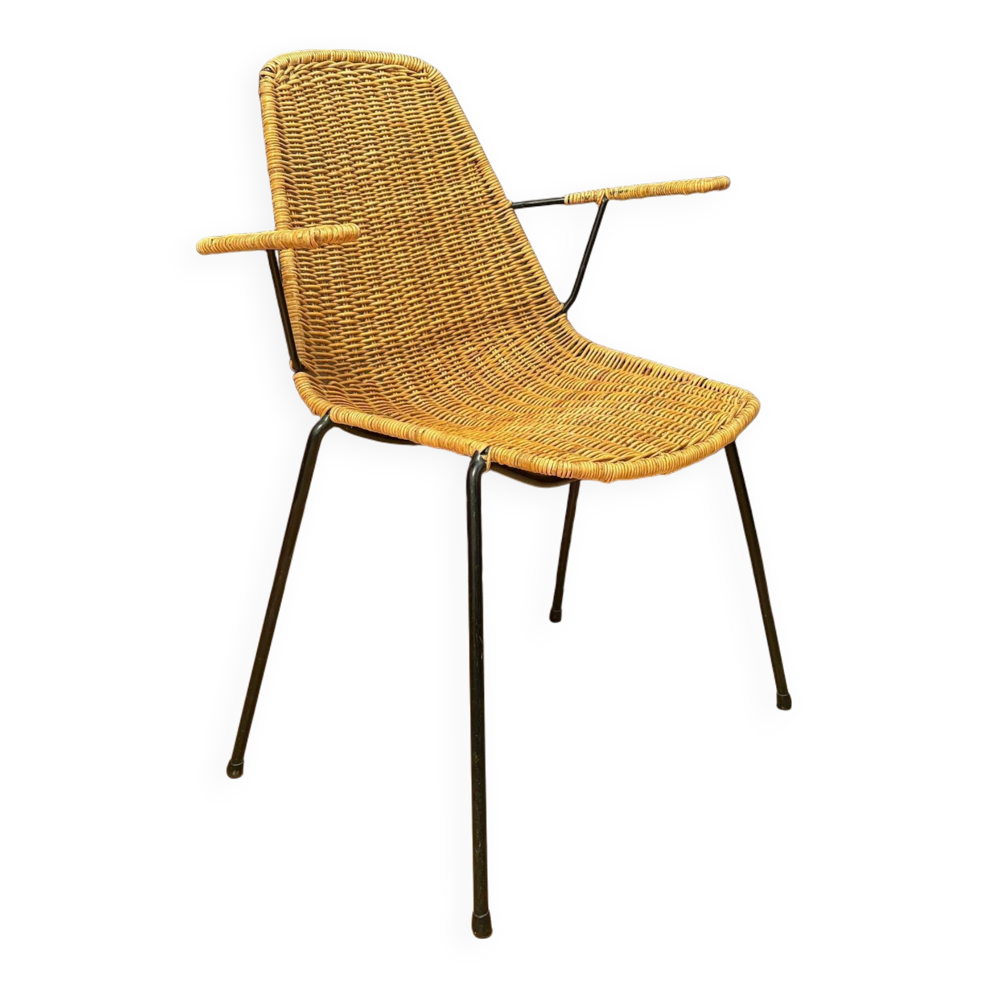 Chair with armrests designed by Gian Franco Legler, Italy, 1950s