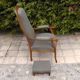 Voltaire armchair and footrest