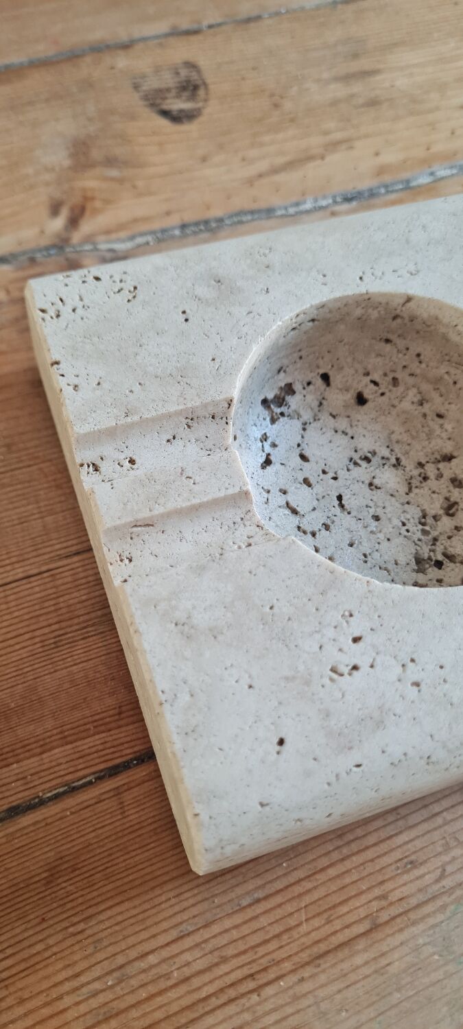 Travertine ashtray
