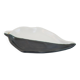 Leaf-shaped pocket emptier, two-tone ceramic by Cerenne Vallauris