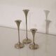 Ensemble de bougeoirs danois en metal 1970