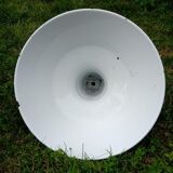 Ancienne  lampe suspension émaillée industrielle 50 cm