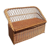 Toy box, children's wicker bench