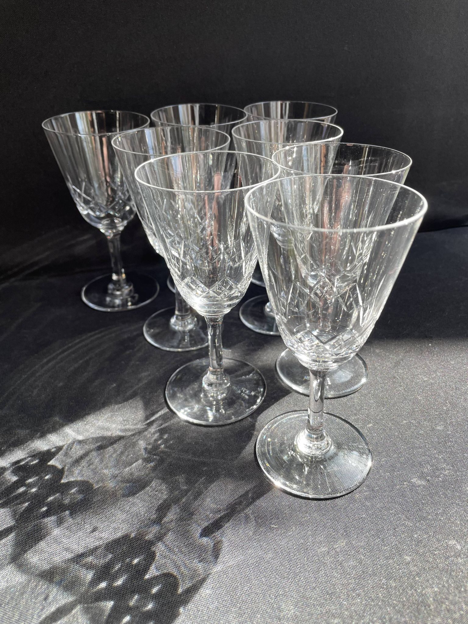 8 wine glasses – Cristallerie de Nancy (1920-1934)