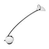 1970s white table lamp "alina" by valenti with box, made in italy