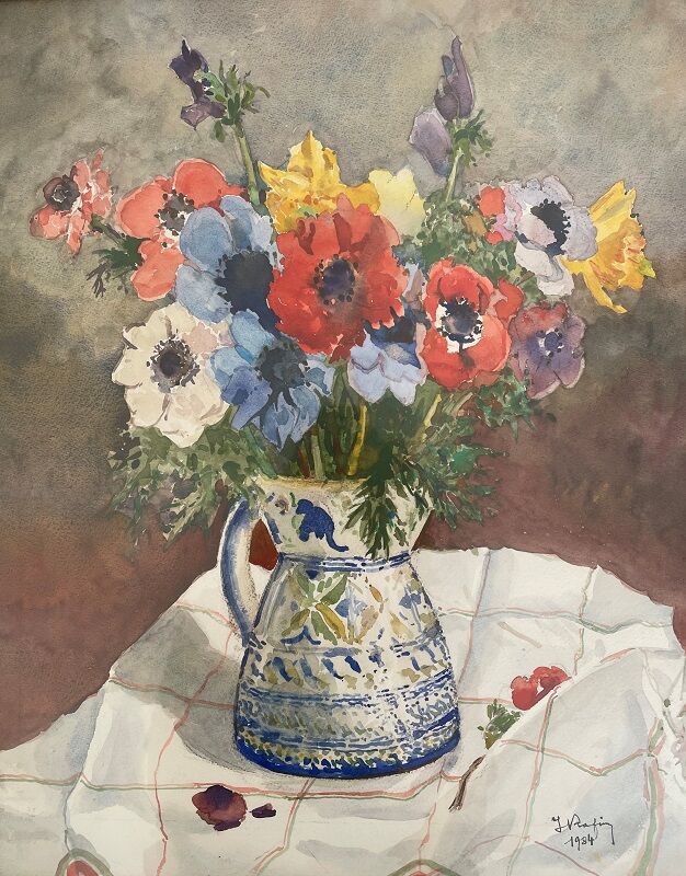 Painting anemones Still Life