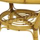 Italian rattan armchair, French Riviera style; Bohemian style side table
