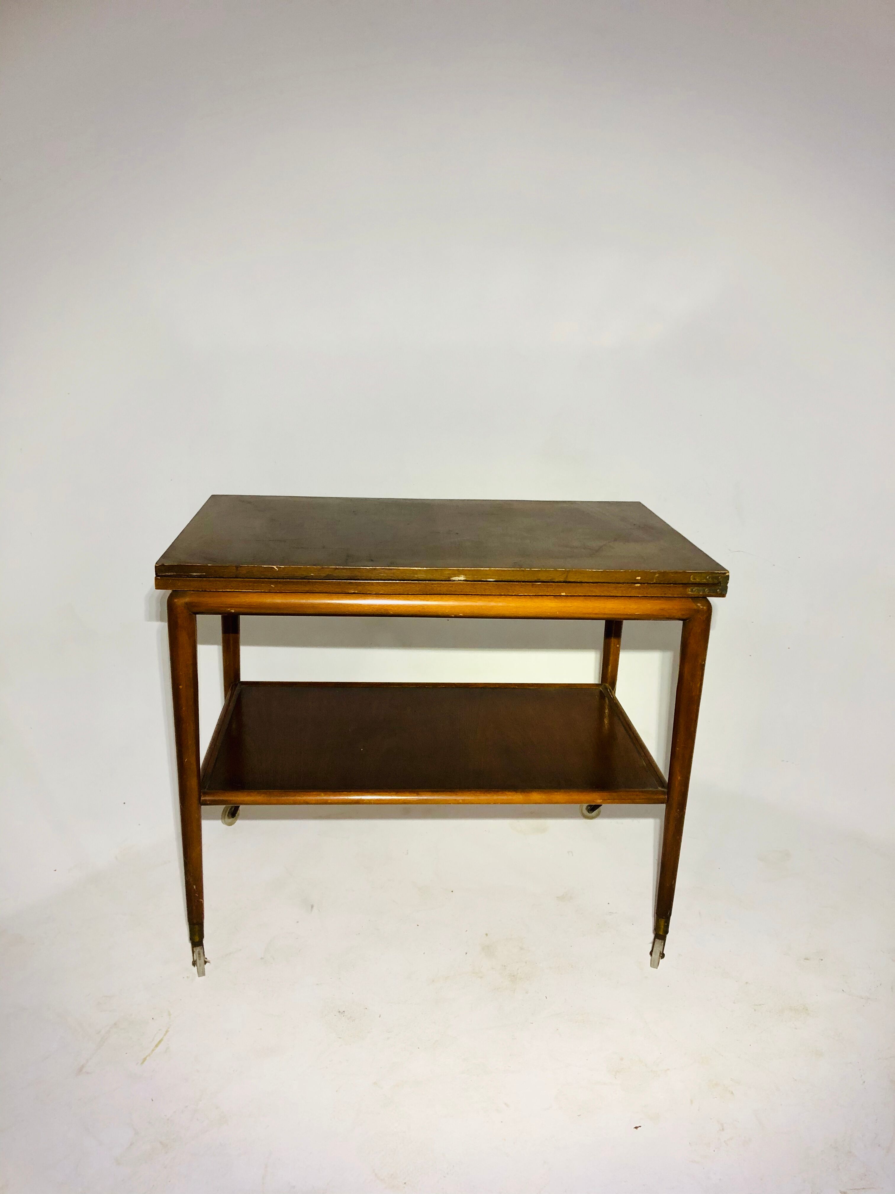 Vintage double folding side table top