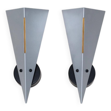 Pair of "Toca" wall lamps by DIJKSTRA, Holland 1980