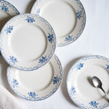 Old dessert plates - blue décor
