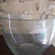 Saladier en verre soufflé bullé transparent