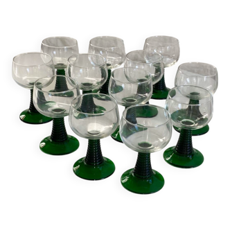 Set of 12 Alsace Roemer glasses