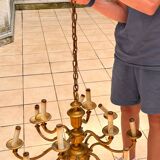 Bronze chandelier with 12 candles