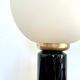 Ceramic foot lamp and globe
